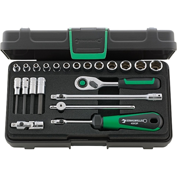 Stahlwille Tools 6, 3 mm (1/4") Socket set 22-pcs., 40/44/17/5QR KN 96011181 - main